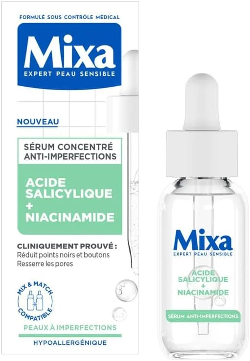 Mixa Sérum Anti-Imperfections Niacinamide Acide Salicylique 30ml — Soin de la peau