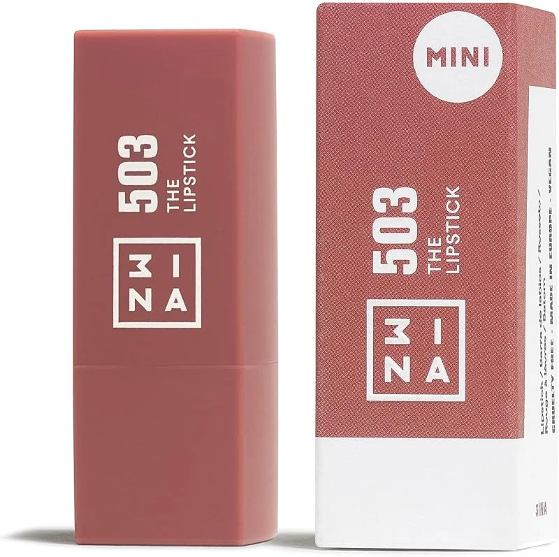 3INA MAKEUP - The Lipstick 503 (mini) - Rouge à Lèvres Nude - Vitamin E & Beurre de — Maquillage