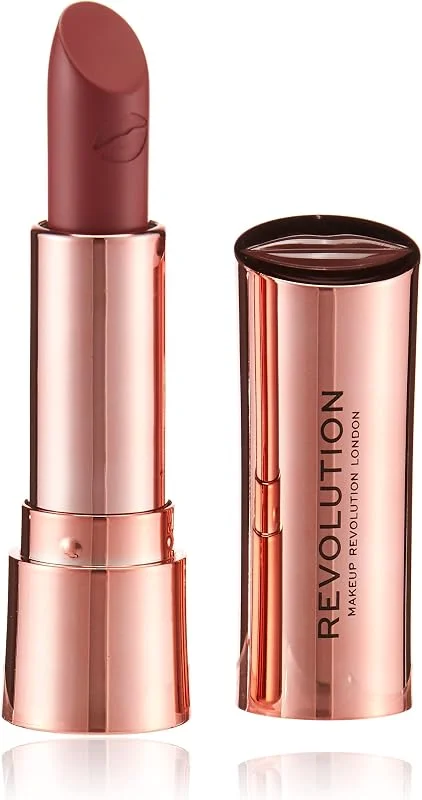 Makeup Revolution, Satin Kiss, Rouge à Lèvres, Rosa, 3.5g — Maquillage