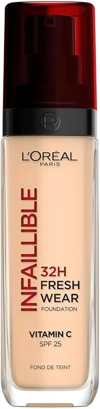 L'Oréal Paris Infaillible 32h Fresh Wear Fond de Teint Fluide 100D Lin — Maquillage