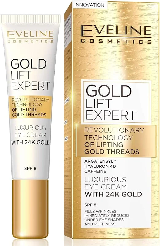 Eveline Cosmetics Gold Lift Expert Crème contour des yeux anti-rides à l'or 24 — Soin de la peau