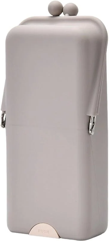 Trousse De pour Pinceaux De Maquillage, Pochette De Rangement en Silicone Imperméable pour Pinceaux