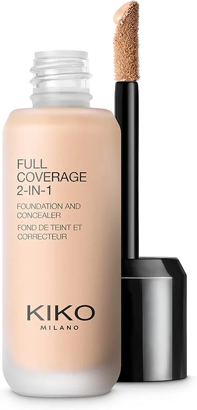 KIKO Milano Liquide Full Coverage 2 In 1 Foundation & Concealer Wr15, Fond De Teint — Maquillage