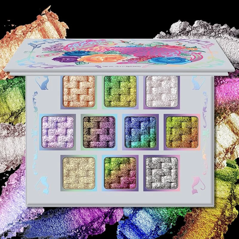 UCANBE Multichrome Chameleon Palette Maquillage Yeux 10 Couleurs(02)