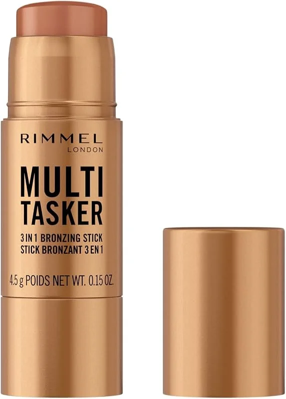 Rimmel London Multi Tasker, Stick bronzer sculptant et contour, tient toute la journée, fini frais