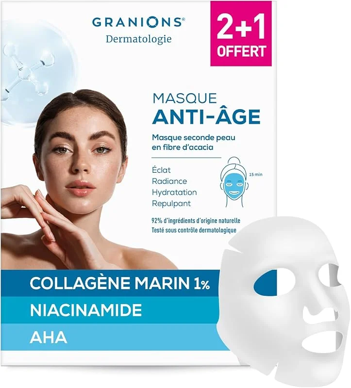 Masque Collagene Acide Hyaluronique - Granions - Anti Age - Fermete Visage — Soin de la peau