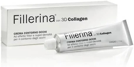 LABO FILLERINA CRÈME CONTOUR DES YEUX COLLAGÈNE 3D 3 Poids Moléculaires FACE Grade — Soin de la peau