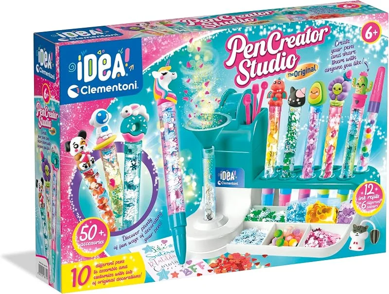 Clementoni - Pen Creator Studio : kit de fabrication de stylos personnalisé pour — Maquillage
