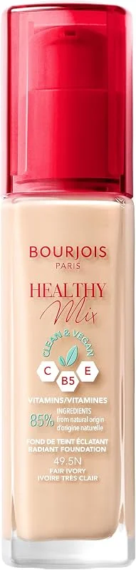 Bourjois - Fond de teint Healthy Mix Clean - 49, 5 N Ivoire très clair — Maquillage