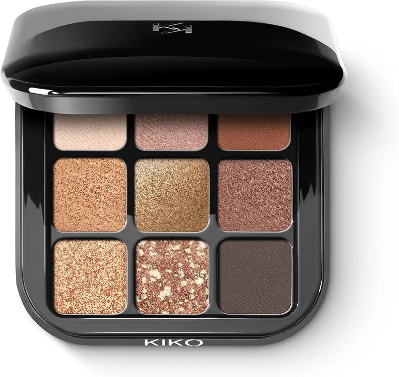 KIKO Milano Glamour Multi Finish Eyeshadow Palette 02, Palette De 9 Ombres À Paupières — Maquillage