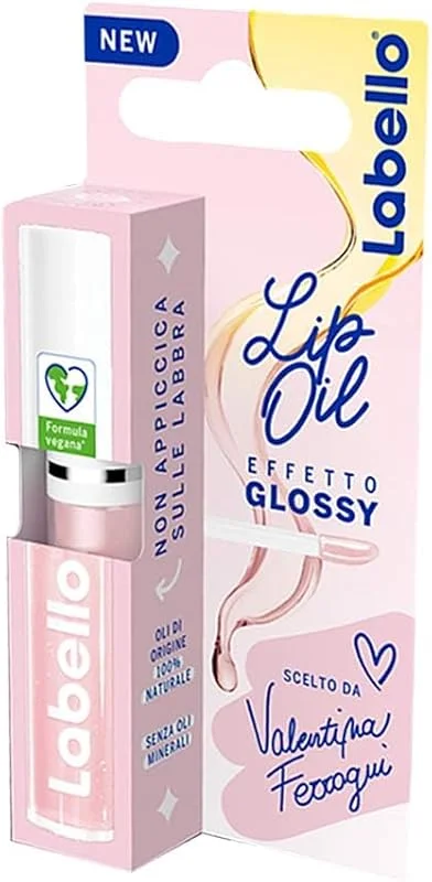 Labello - Lip Oil Glossy Shine - Gloss effet brillant 5, 5 ml avec formule — Maquillage