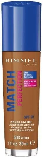 Rimmel Fond de Teint Match Perfection 503 Mocha 30 ml — Maquillage