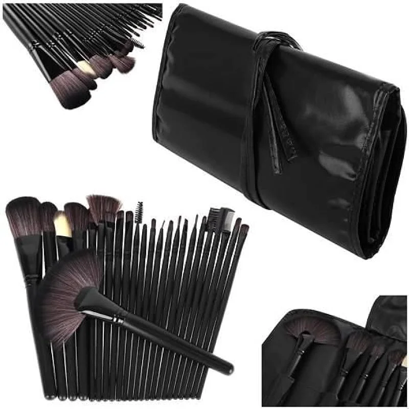 PARENCE - LOT DE 24 Pinceaux Maquillage Cosmétique Professionnel Set, Kit Cosmétique Brush Beauté