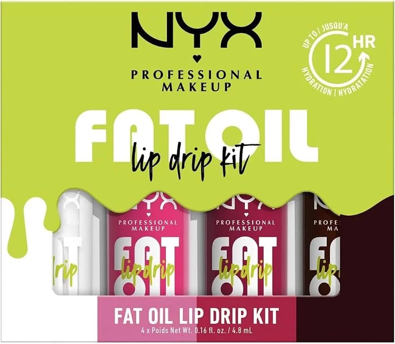 NYX Professional Makeup Coffret 4 Huiles Lèvres Teintées Hydratantes — Maquillage