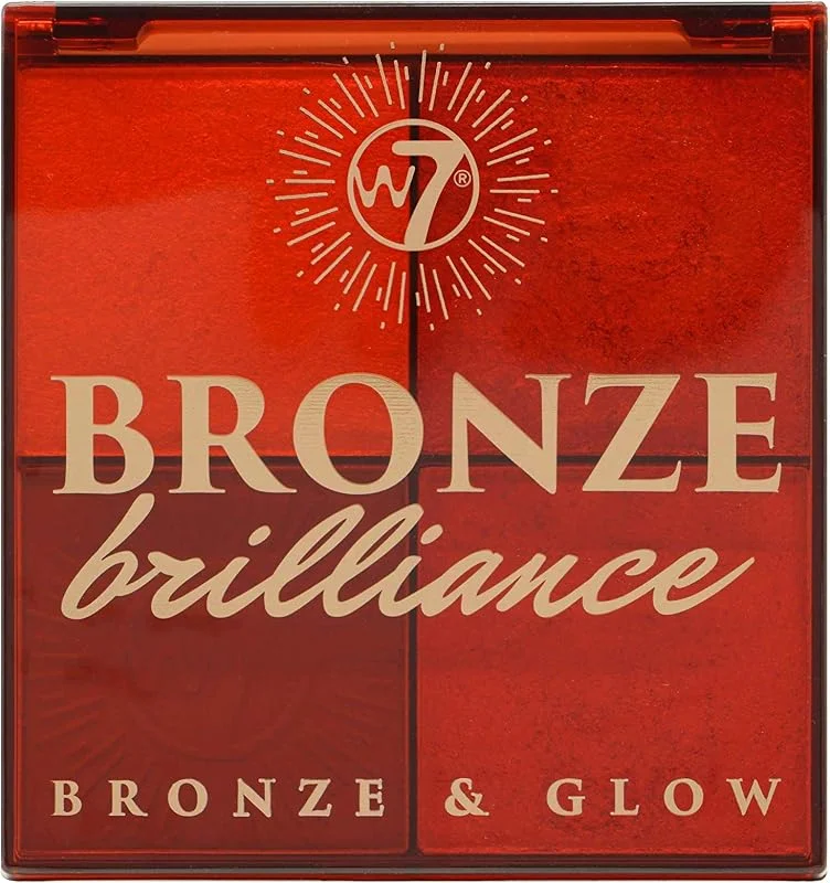 W7 Bronze Brilliance Bronze & Glow Bronzing Powder - Medium, Dark — Maquillage