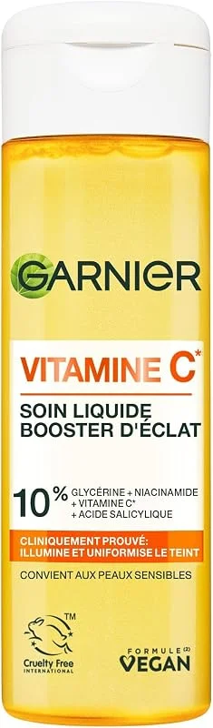 Garnier Soin Liquide Vitamine C Hydratant & Booster Éclat Visage 120ml — Soin de la peau