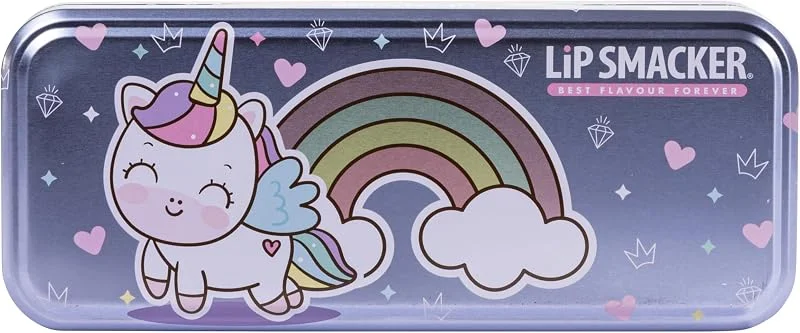 Lip Smacker Color Tin, Ensemble Enfants avec Gloss à Lèvres et Crèmes Visage — Maquillage