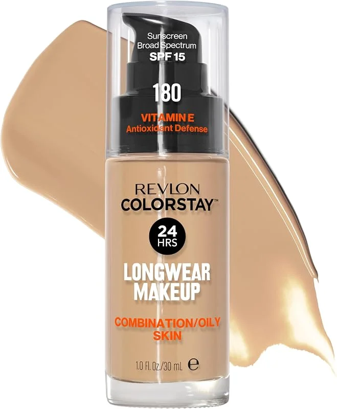 Revlon - ColorStay - Fond de Teint - Flacon 30 ml - Oily Skin - N180 Sand Beige — Maquillage