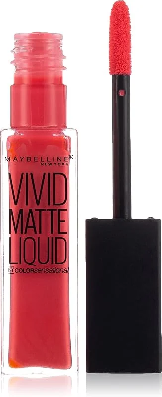 GEMEY MAYBELLINE Color Sensational Vivid Matte Rouge à Lèvres Liquide 20 Coral Courage — Maquillage