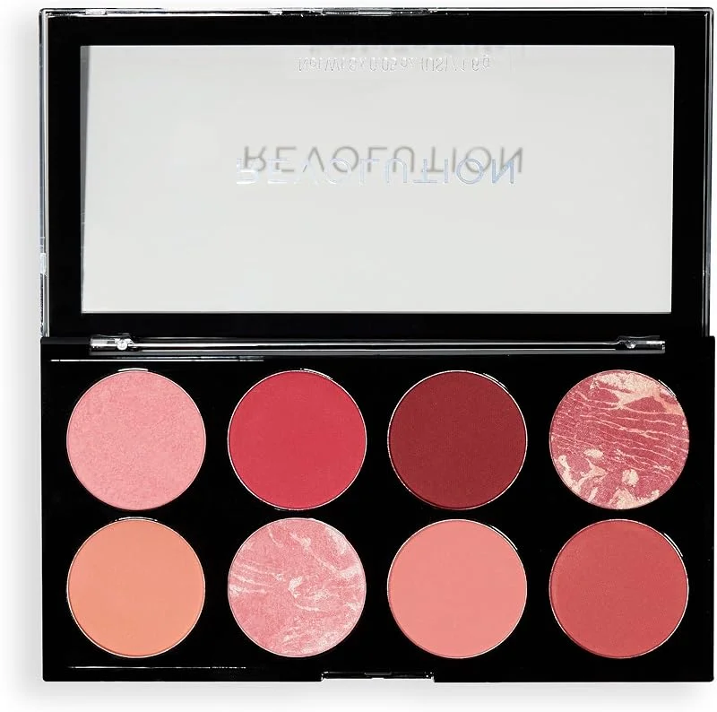 Revolution Ultra Blush Palette - 8 teintes pigmentées mates et scintillantes - Formule — Maquillage