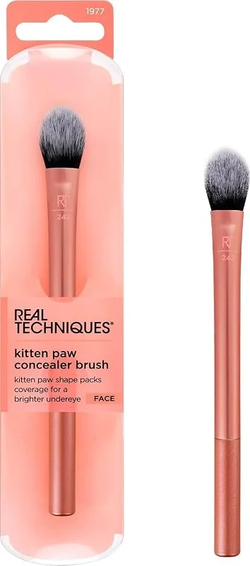 Real Techniques Pinceau de maquillage éclaircissant, pinceau à pattes de chaton qui s'adapte sous