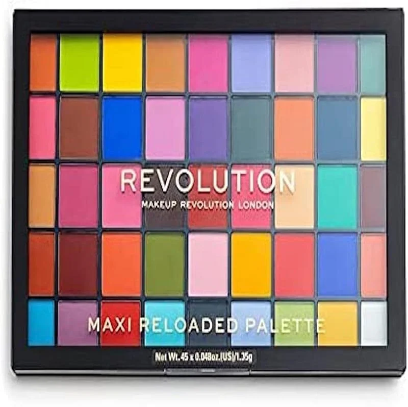 Makeup Revolution, Maxi Reloaded, Palette d'Ombres à Paupières, Monster Mattes, 45 — Maquillage