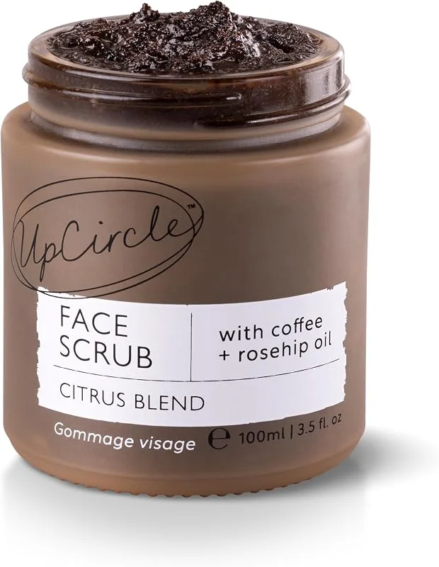 UPCIRCLE Exfoliant visage au café pour peaux sèches, naturel, végétalien (100 ml) — Soin de la peau