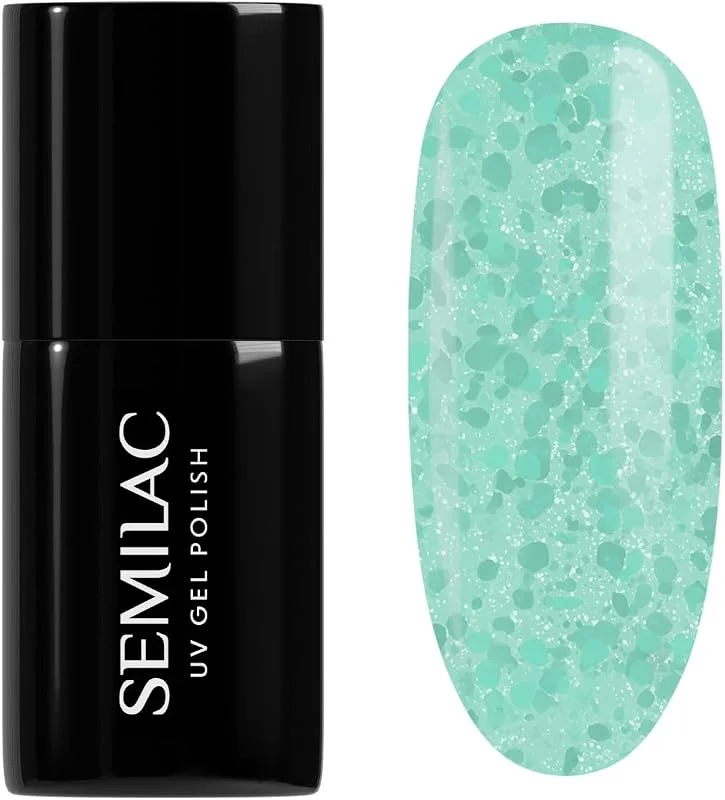 Semilac Vernis à ongles semi-permanent UV 495 Mint Glacier 7 ml — Maquillage