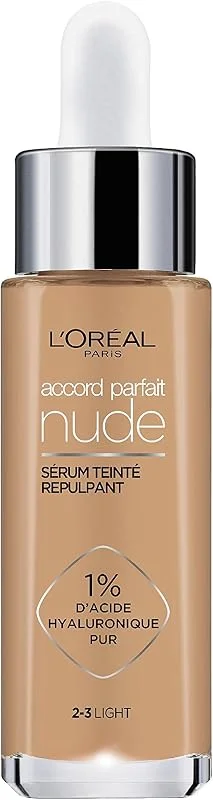 L'Oréal Paris Accord Parfait Sérum Teinté Repulpant Teinte 2-3 Light 30ml — Soin de la peau