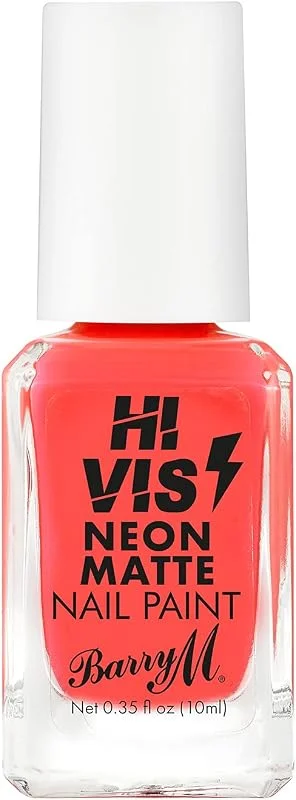 Barry M Cosmetics Hi Vis Vernis à ongles fluo mat - Rouge (Red Frenzy) — Maquillage