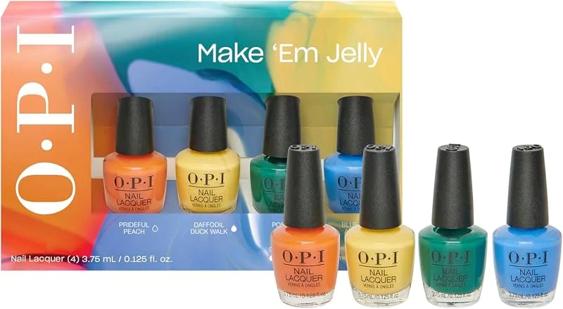 OPI Vernis à ongles Make Em Jelly Coffret de 4 minis Nail Lacquer — Maquillage