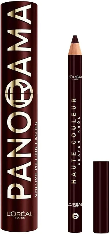 L'Oréal Paris Mascara Panorama Chromatic & Crayon Khôl Bordeaux Cashmere — Maquillage