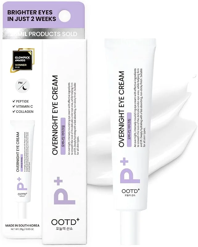 #OOTD Overnight Eye Cream P.M avec peptides, collagène et vitamine C, crème (25 g) — Soin de la peau