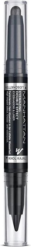 Manhattan Eyemazing Double Effect Eyeshadow & Liner - Noir 2-en-1 Eyeshadow & Liner Pen — Maquillage