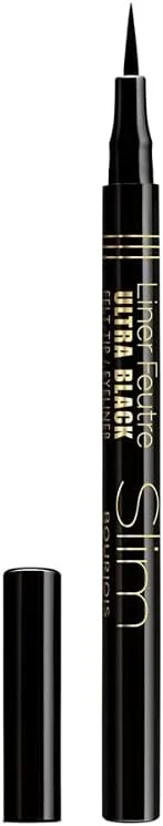 Bourjois - Eyeliner - Liner Feutre Slim - Pointe feutre - Ultra fin - 17 Ultra Black — Maquillage