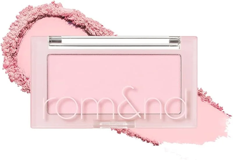 rom&nd NEW Better Than Cheek W02 Strawberry Milk Poudre transparente pour le visage 4 g — Maquillage