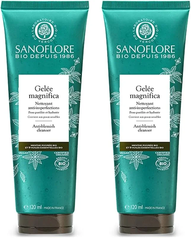 Sanoflore – Gelée Magnifica – Gelée nettoyant visage bio – Acide Salicylique pour — Soin de la peau