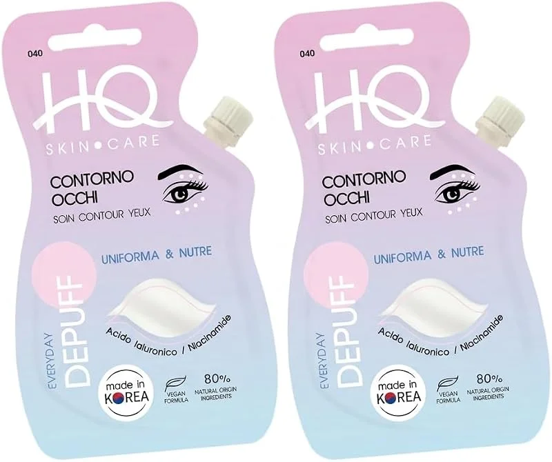 HQ Soin Contour des Yeux Hydratant, Uniformisant – Lot 2 – Riche en Acide — Soin de la peau