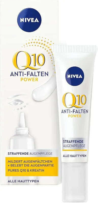 NIVEA Q10 Soin contour des yeux anti-rides et tonifiant (15 ml), crème pour les — Soin de la peau
