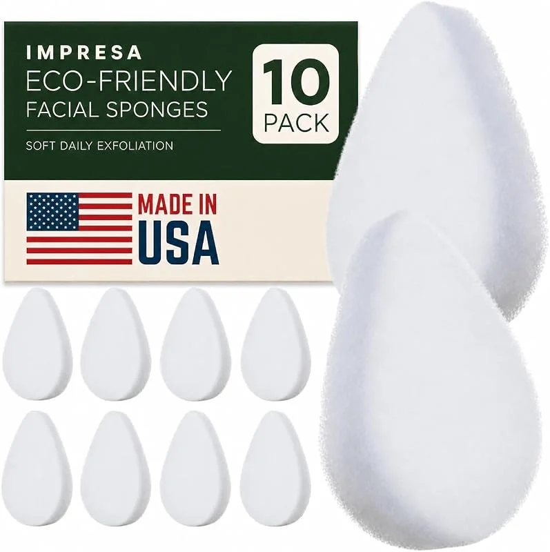Lot de 10 éponges pour le visage un nettoyage en profondeur quotidien et une exfoliation régulière