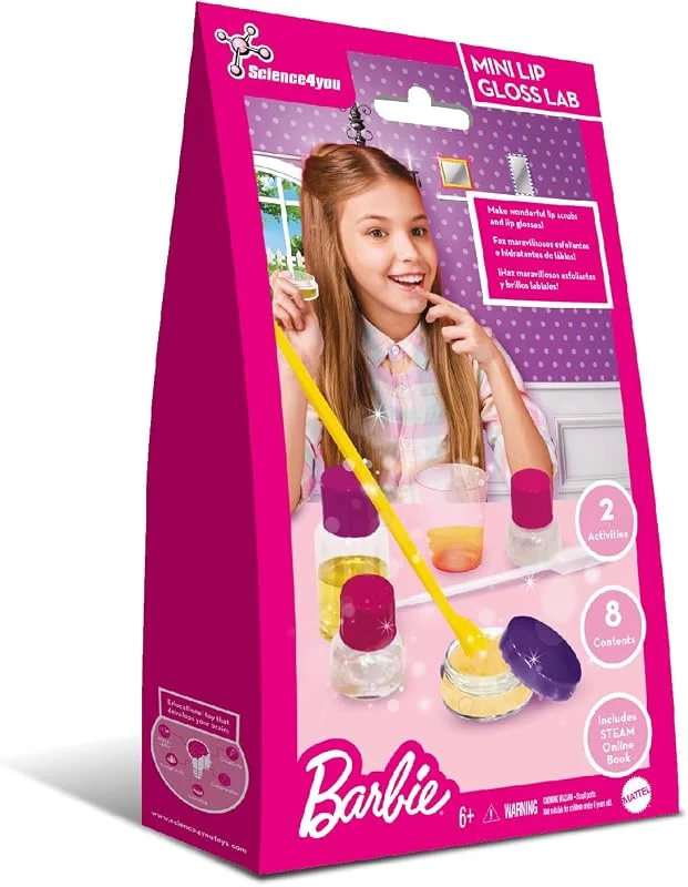 Science4you Mini Kit de Brillant à Lèvres Barbie – Fabriquez vos Propres Gloss et — Maquillage