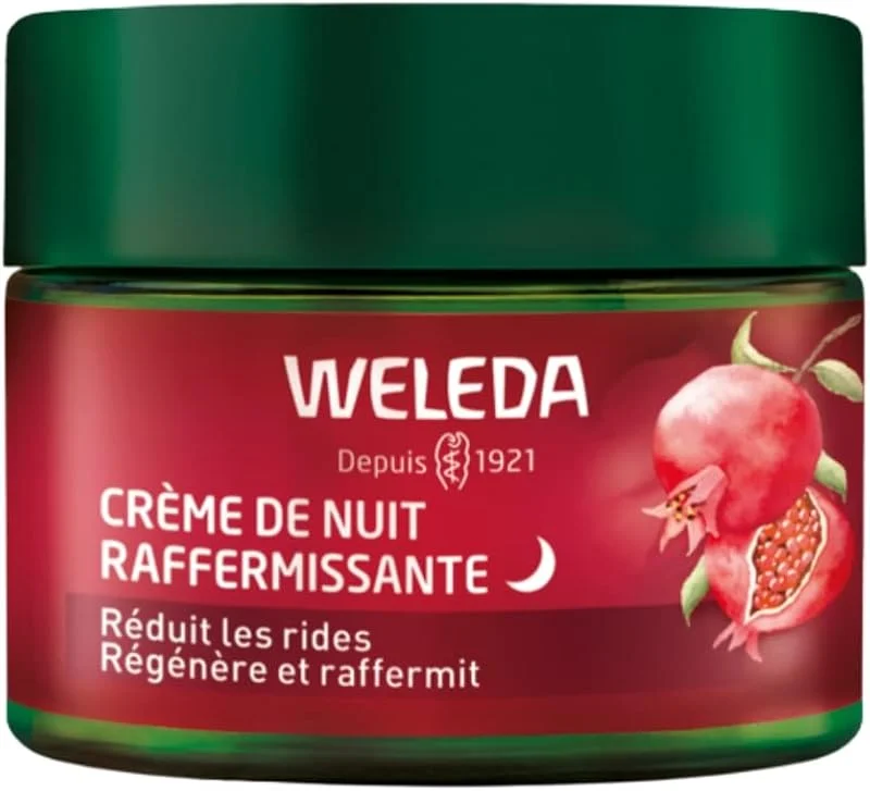 WELEDA - Crème de Nuit raffermissante GRENADE & PEPTIDES DE MACA - 40 ml — Soin de la peau