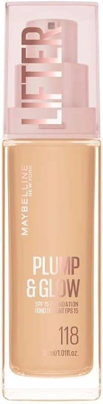 Maybelline New York Lifter Plump Glow Fond de Teint Repulpant 118 30ml — Maquillage