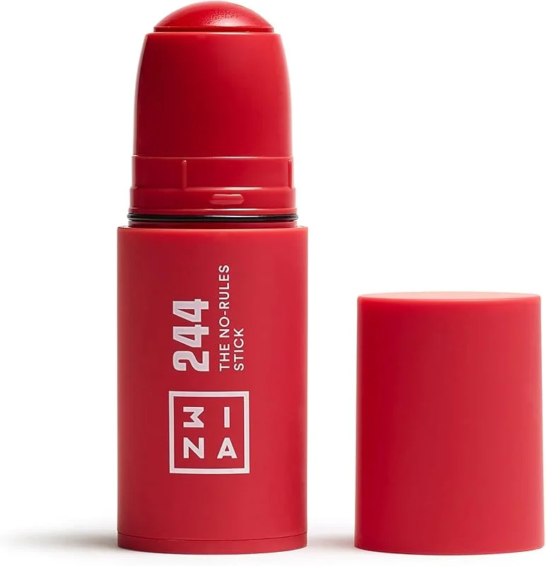 3INA - The No - Rules Stick 244 - Rouge - Stick Multi-Usages 3 en 1 — Maquillage