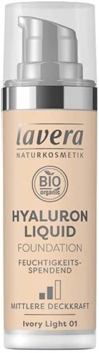 LAVERA Hyaluron Liquid Foundation Bases et Primers Ivory Light 01 — Maquillage