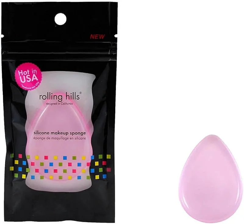 Rolling Hills Éponge de Maquillage en Silicone - Rose