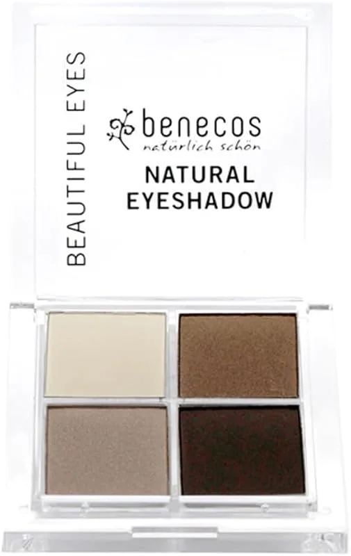 Benecos - Cosmétiques Naturels - Palette de Fards à Paupières Quattro - Vegan - Café et — Maquillage