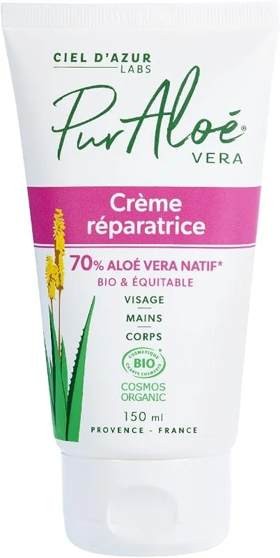 Pur'Aloé Crème Réparatrice Cosmébio, Operaequa 150 ml — Soin de la peau