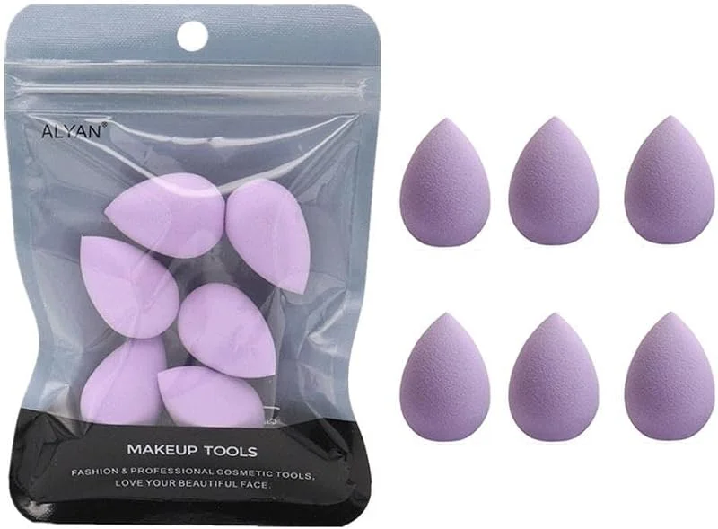 Générique 6 pièces Mini éponge de Maquillage Petit Ensemble de mélangeur d'éponge de beauté pour Le