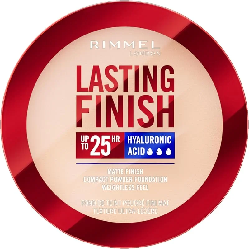 Rimmel Lasting Finish, 001 Fair Porcelain, Fond de Teint Compact, Fini Flouté, Fini — Maquillage